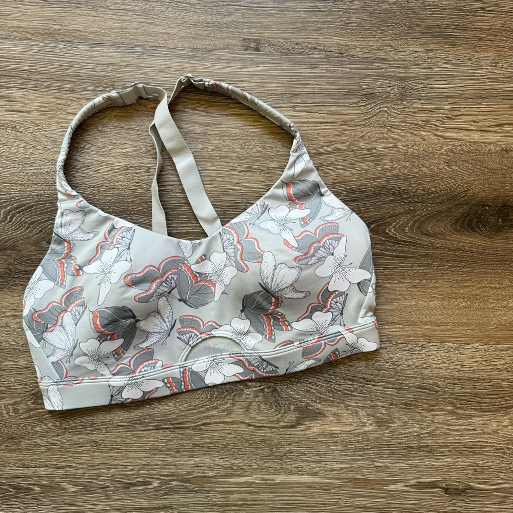 Victoria's Secret Sport Butterfly Print Sports Bra, Women's Size Large